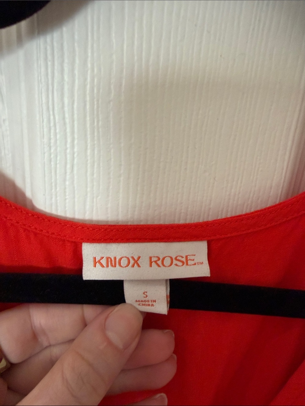 Knox Rose Red Orange Flutter-Sleeve V-Neck Tiered Maxi Dress size small - Picture 2 of 4